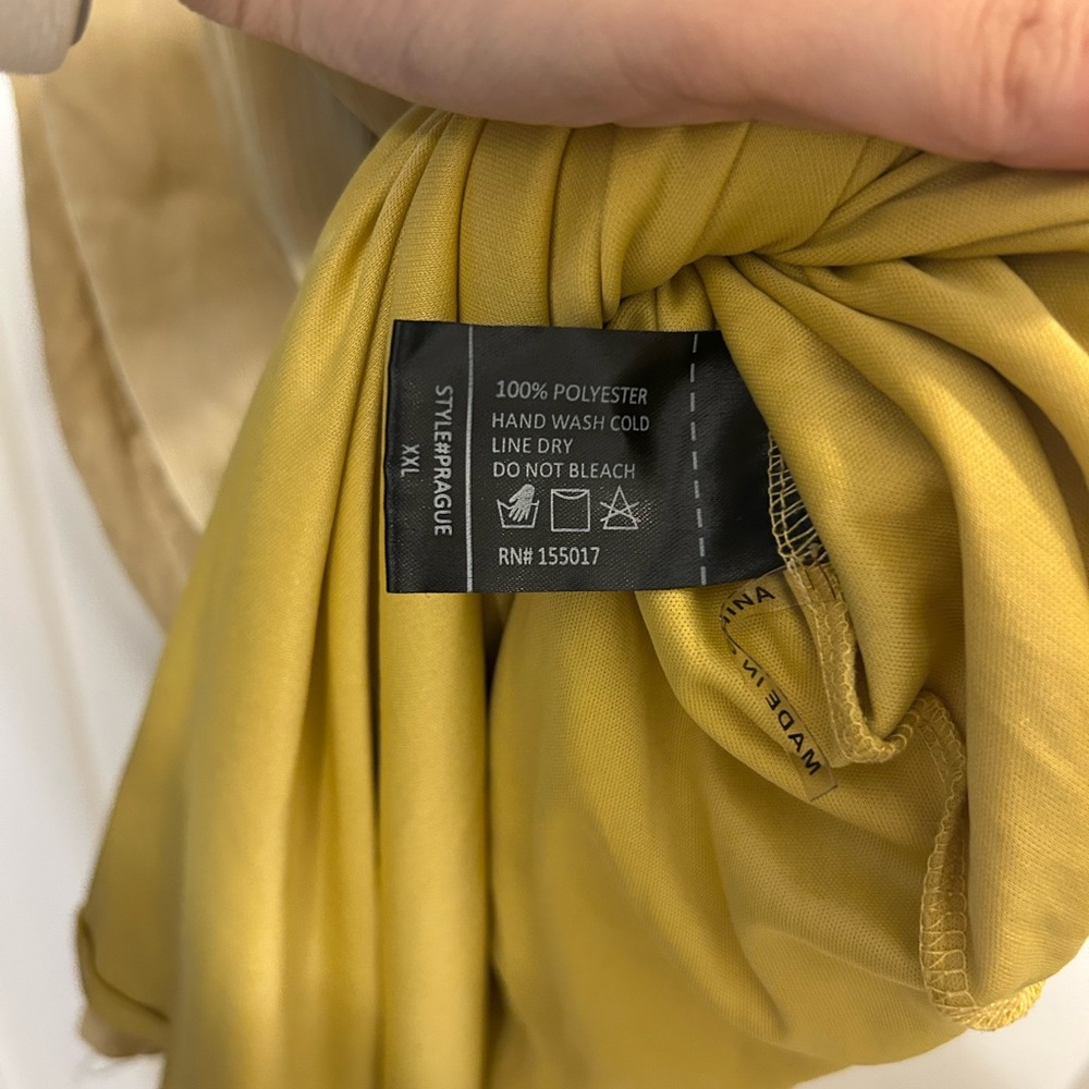 Baltic Born Prague Satin Maxi Dress in Mustard - Picture 7 of 12